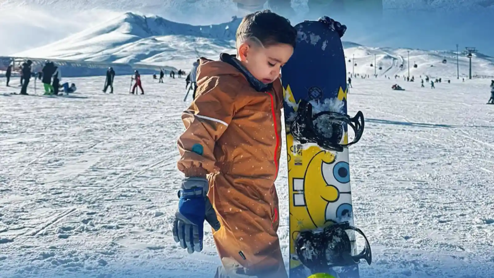Çocuklar için Erciyes snowboard dersleri